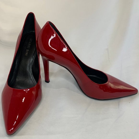 Gianni Bini Shoes Gianni Bini Red Patent Leather Pumps Size 8